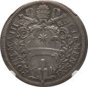 1 Testone - Clement XI IMPERAT AVT SERVIT obverse image