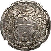 1 Testone - Clement XI QVI MISERETVR PAVPERI BEATVS ERIT obverse image