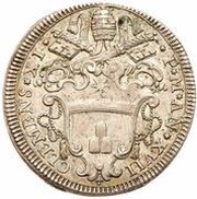1 Testone - Clement XI obverse image