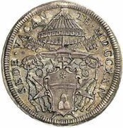1 Testone - Annibale Albani Sede Vacante obverse image