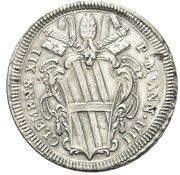1 Testone - Clement XII QVÆRITE VT ABVNDETIS; simple cartouche obverse image