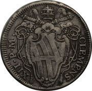 1 Testone - Clement XII URBE NOBILITATA - Cartouche obverse image