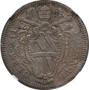 1 Testone - Clement XII URBE NOBILITATA - Palm wreath obverse image