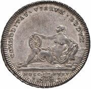 1 Testone - CLEMENT XII, Vatican City, 1736 reverse image