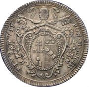 1 Testone - Pius VII St. Peter and Paul obverse image