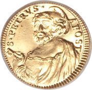 ½ Scudo d'Oro - Clement XI St. Peter, Vatican City, 1717 reverse image