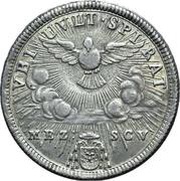 ½ Scudo Sede Vacante, Vatican City, 1758 reverse image
