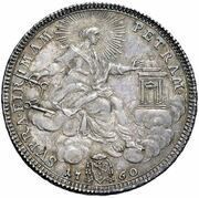 ½ Scudo - Clement XIII, Vatican City, 1760 reverse image