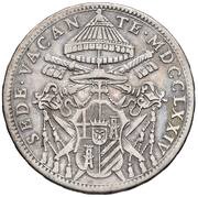 ½ Scudo - Carlo Rezzonico Sede vacante obverse image