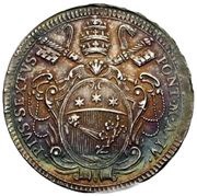½ Scudo - Pius VI Holy Mother Church - Plain shield obverse image
