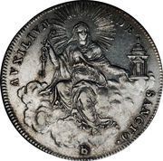 ½ Scudo Sede Vacante, Vatican City, 1823 reverse image