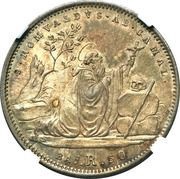 50 Baiocchi - Gregory XVI St. Romualdo, Vatican City, 1832-1834 reverse image