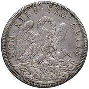 ½ Piastra - Innocent XII, Vatican City, 1692 reverse image