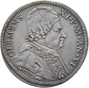 ½ Piastra - Clement XI LÆTIFICAT CIVITATEM obverse image