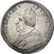 ½ Piastra - Clement XI DILEXI DECOREM DOMVS TVAE obverse image
