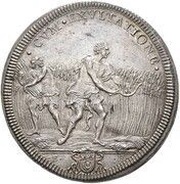 ½ Piastra - Innocent XIII, Vatican City, 1721-1722 reverse image