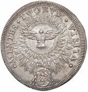 ½ Piastra - Annibale Albani Sede Vacante, Vatican City, 1724 reverse image