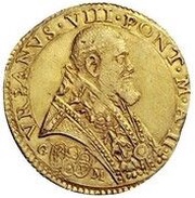 1 Scudo d'Oro - Urban VIII Holy Door obverse image