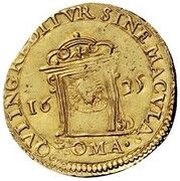 1 Scudo d'Oro - Urban VIII Holy Door, Vatican City, 1625 reverse image