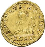 1 Scudo d'Oro - Innocent X, Vatican City, 1644 reverse image
