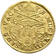 1 Scudo - Antonio Barberini Sede Vacante obverse image