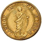 1 Scudo d'Oro - Clement IX, Vatican City, 1667-1669 reverse image