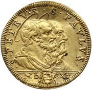 1 Scudo d'Oro - Alexander VIII, Vatican City, 1690 reverse image