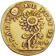 1 Scudo d'Oro - Innocenzo XII, Vatican City, 1694 reverse image