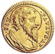 1 Scudo d'Oro - Clemente XI St. Paul, Vatican City, 1702-1703 reverse image