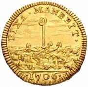 1 Scudo d'Oro - Clement XI, Vatican City, 1706 reverse image