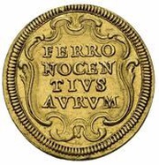 1 Scudo d'Oro - Clement XI, Vatican City, 1712 reverse image