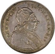 1 Scudo - Benedetto XIV Holy Mother Church obverse image