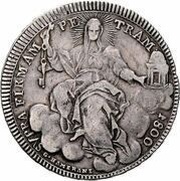 1 Scudo - Pius VII Holy Mother Church, Vatican City, 1800 reverse image