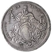 1 Scudo - Pio VII AUXILIUM DE SANCTO, Vatican City, 1815 reverse image