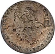 1 Scudo - Pio VII AVXILIVM DE SANCTO, Vatican City, 1816-1818 reverse image