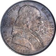 1 Scudo - Pio VIII ISTI SVNT PATRES TVI VERIQVE PASTORES obverse image