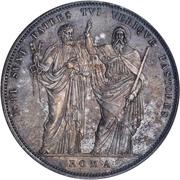 1 Scudo - Pio VIII ISTI SVNT PATRES TVI VERIQVE PASTORES, Vatican City, 1830 reverse image
