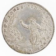 1 Piastra - Sisto V INTE SIGNVM NOSTRE REDEMPTIONIS, Vatican City, 1588 reverse image