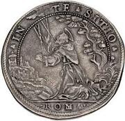 1 Piastra - Sixtus V, Vatican City, 1588 reverse image