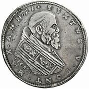 1 Piastra - Sixtus V obverse image