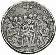 1 Piastra - Sixtus V, Vatican City, 1588 reverse image