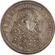 1 Piastra - Urbano VIII VIVIT DEVS - St. Michael trampling demons obverse image