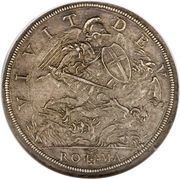 1 Piastra - Urbano VIII VIVIT DEVS - St. Michael trampling demons, Vatican City, 1634 reverse image