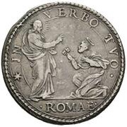 1 Piastra - Innocent X, Vatican City, 1653-1654 reverse image