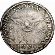 1 Piastra Sede Vacante, Vatican City, 1655 reverse image