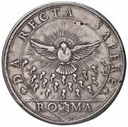 1 Piastra Sede Vacante, Vatican City, 1667 reverse image