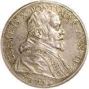 1 Piastra - Clemente X MANVM MINVIT BONVM AVGET - Clemency and Abundance obverse image