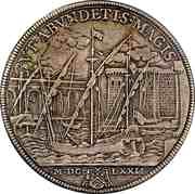 1 Piastra - Clemente X VT AMVNDETIS MAGIS - Port of Civitavecchia, Vatican City, 1672 reverse image