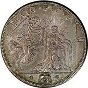 1 Piastra - Clemente X BEATO PIO V, Vatican City, 1673 reverse image