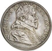 1 Piastra - Clement X Jubilee - DILIGIT DNVS PORTAS SION obverse image